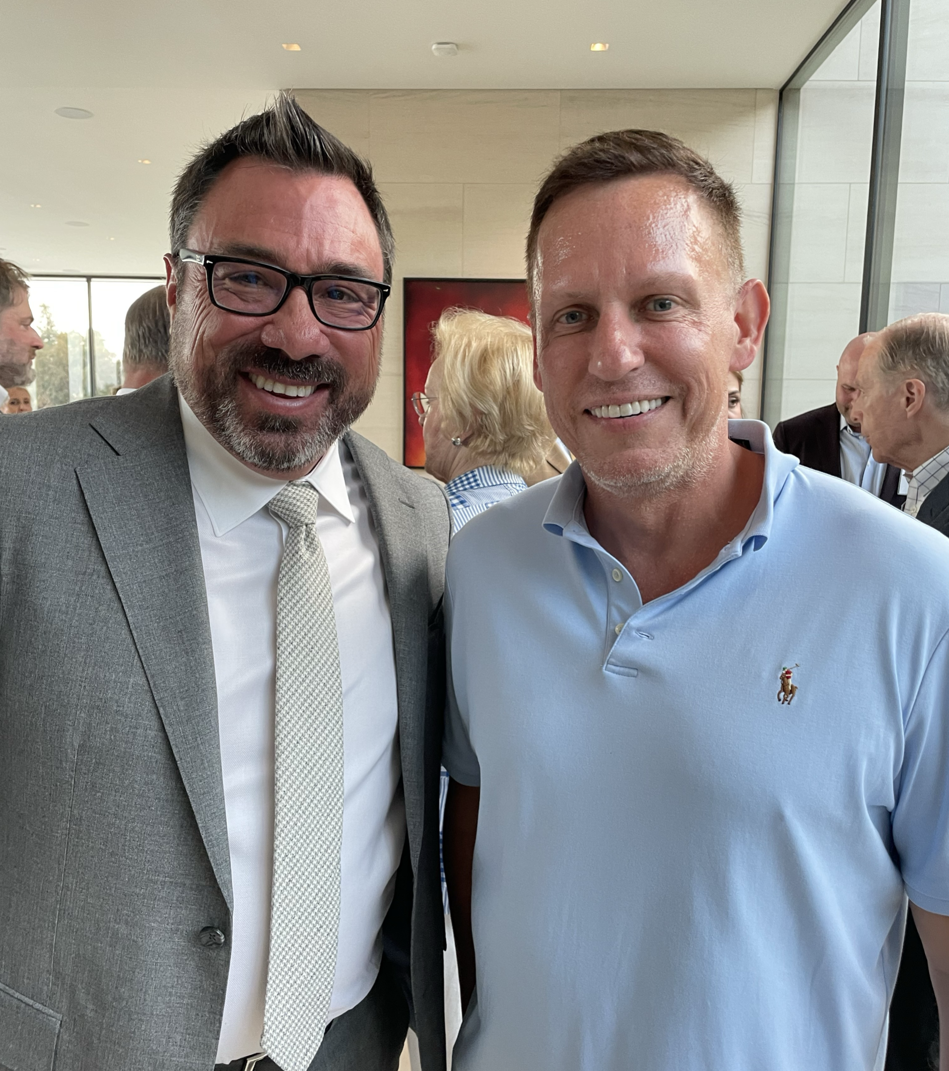 John Driscoll with Peter Thiel
